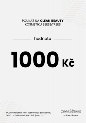 Dárkový poukaz na kosmetiku Bees & Trees - 1000Kč