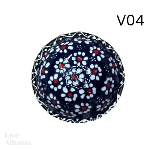 Keramická miska z Gjirokastër - hand made  (7cm) - Vzor: v05