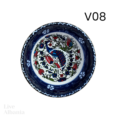 Keramická miska z Gjirokastër - hand made  (7cm) - Vzor: v05