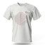 White organic t-shirt LiveAlbania - Velikost: XXL, Gender: male