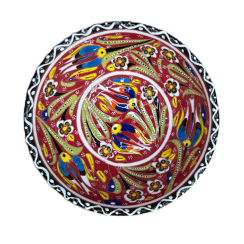 Keramická miska z Gjirokastër - hand made (15 - 16cm)