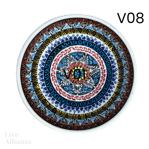 Keramická miska z Gjirokastër - hand made  (15 - 16cm) - Vzor: v03