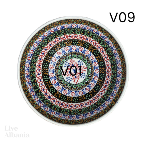 Keramická miska z Gjirokastër - hand made  (15 - 16cm) - Vzor: v03
