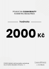 Dárkový poukaz na kosmetiku Bees & Trees - 2000Kč