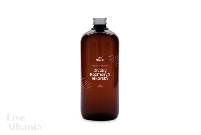 Divoký Rozmarýn lékařský (Rosmarinus officinalis) - 100% hydrolát z Kosova - Objem: 500 ml