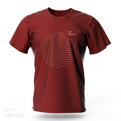 Red t-shirt LiveAlbania - Velikost: XS, Gender: female