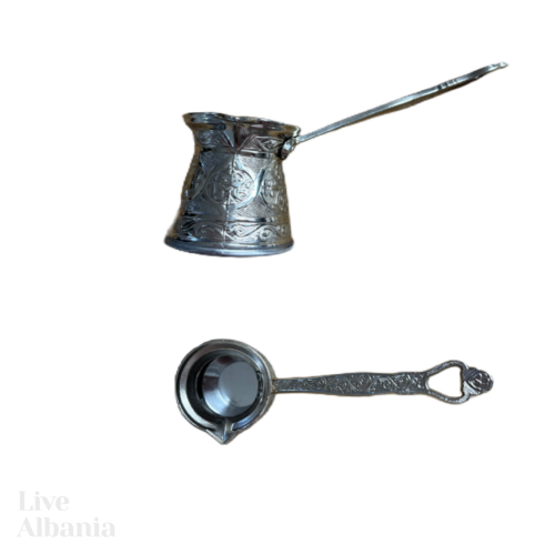 Výhodný set 2 balení Mehmeti Kávy 100% Arabica a džezvy na 2 porce kávy