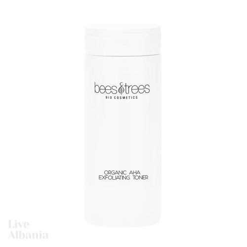 Bees & Trees Organic AHA exfoliating toner | LiveAlbania