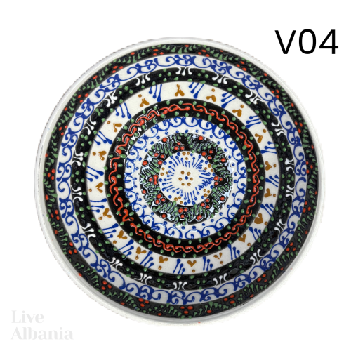 Keramická miska z Gjirokastër - hand made  (15 - 16cm) - Vzor: v03