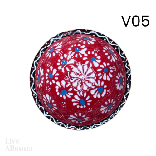 Keramická miska z Gjirokastër - hand made  (7cm) - Vzor: v05