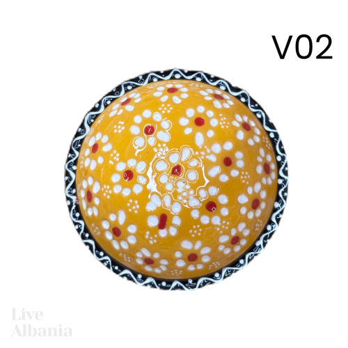 Keramická miska z Gjirokastër - hand made  (7cm) - Vzor: v05