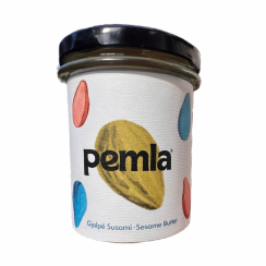 RAW tahini paste from activated white sesame seeds